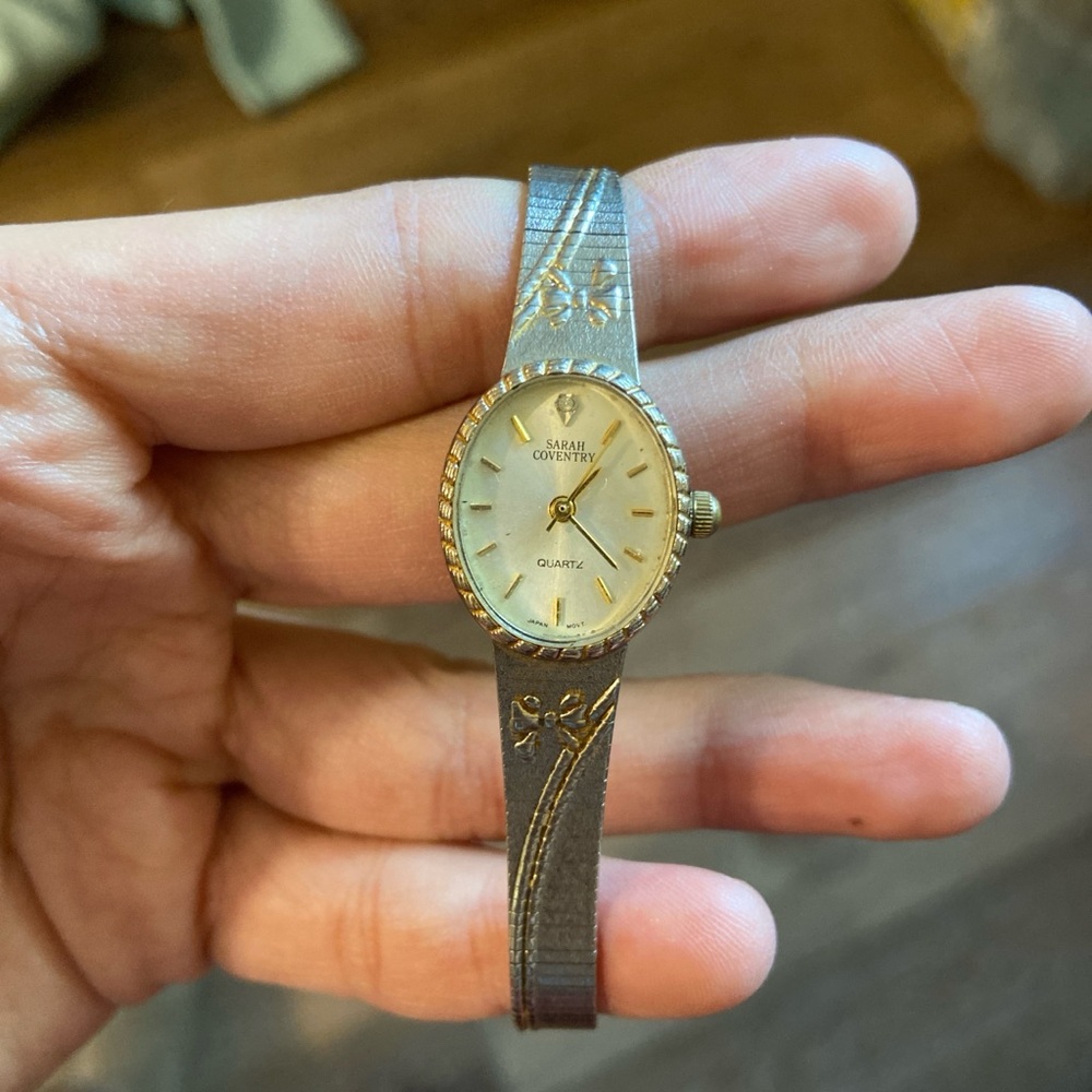 dainty vintage silver watch